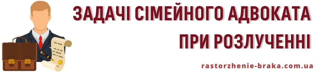 Задачі сімейного адвоката при розлученні Задачі сімейного адвоката при розлученні