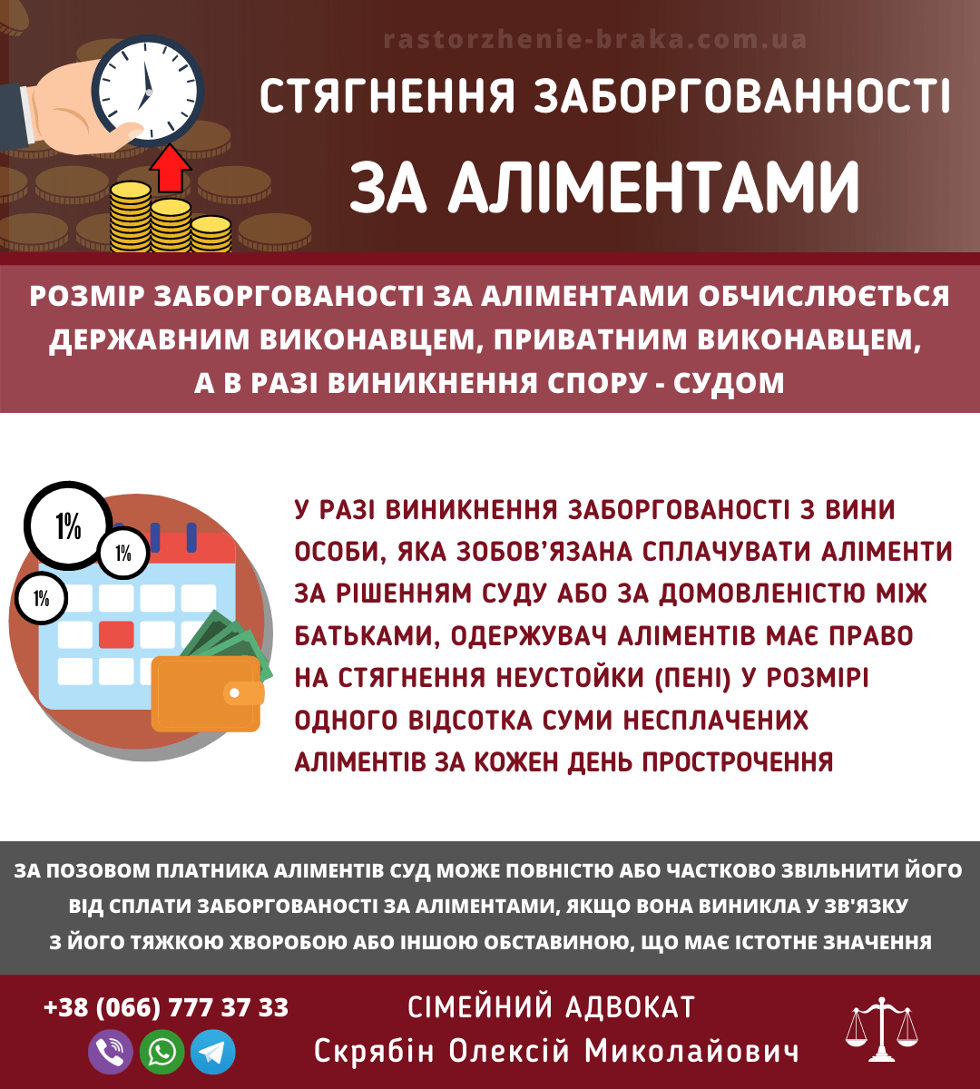 Стягнення заборгованості за аліментами