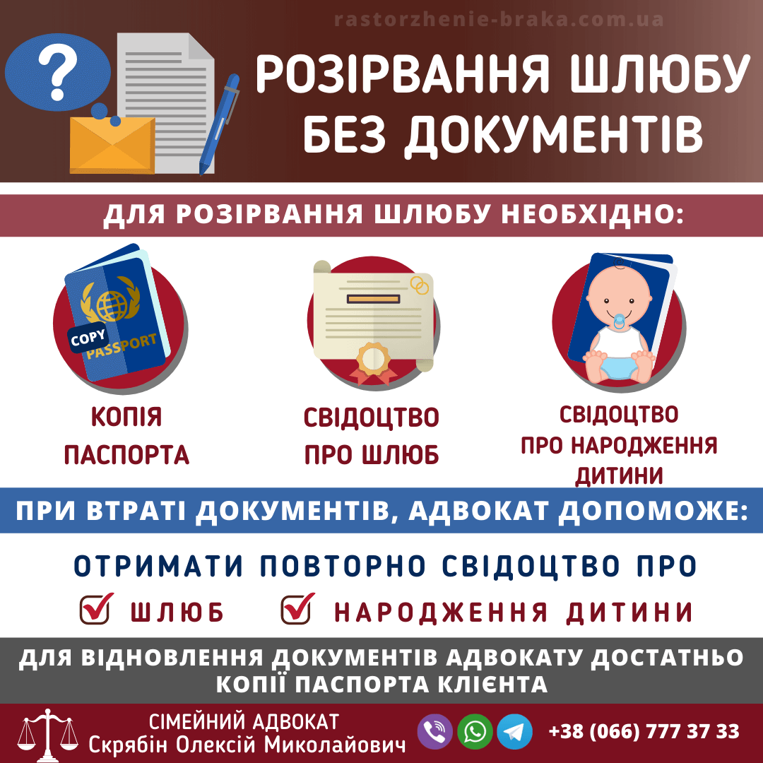 Розірвання шлюбу без документів Розірвання шлюбу без документів